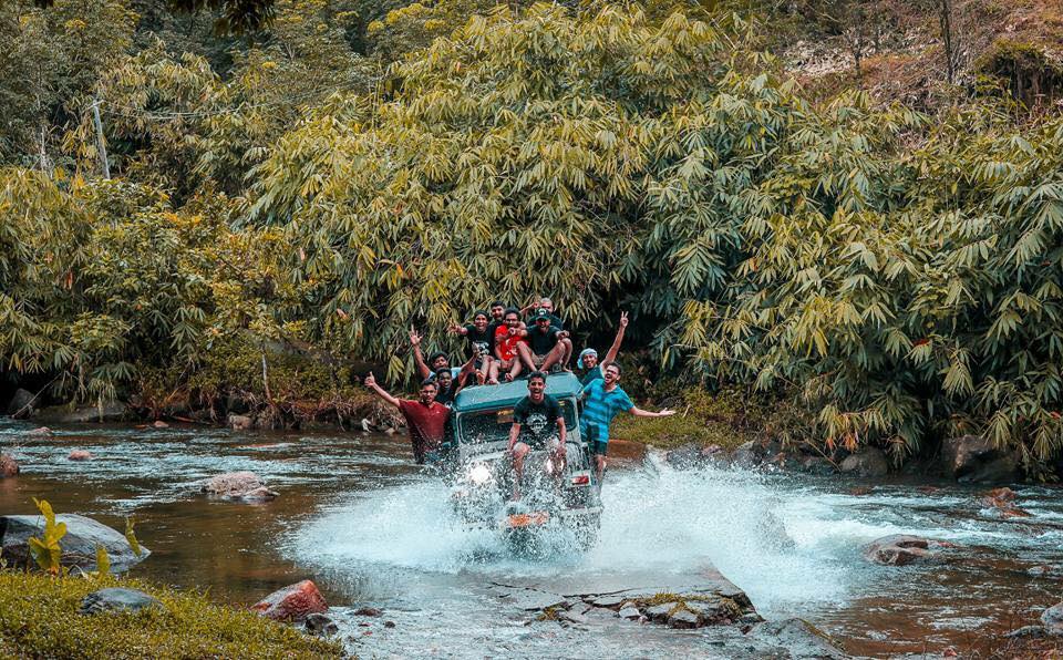Off-road jeep safari through Western Ghats forests